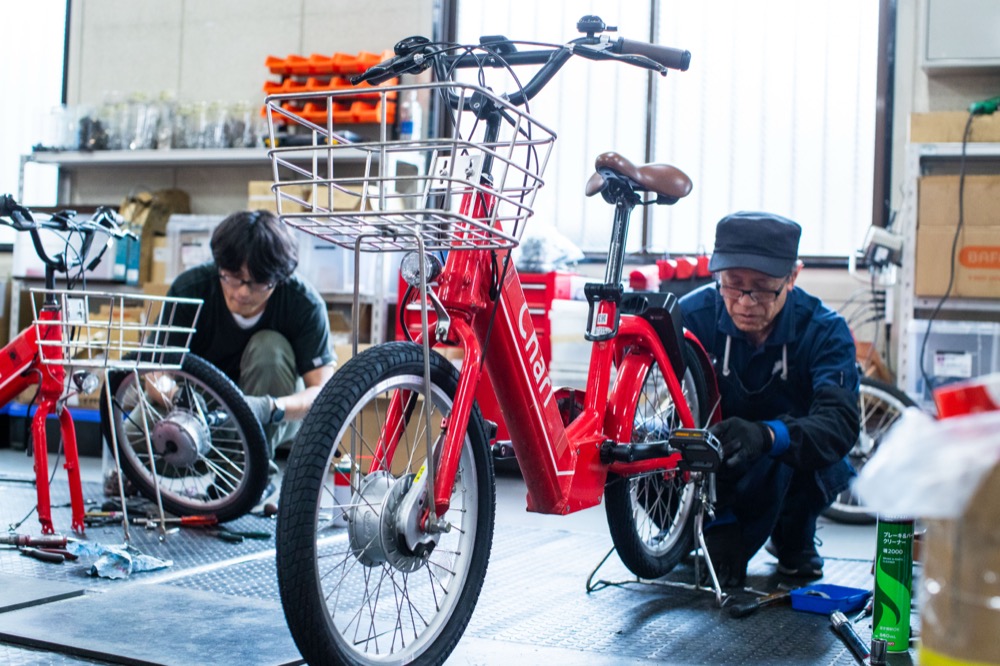 自転車の整備の様子2