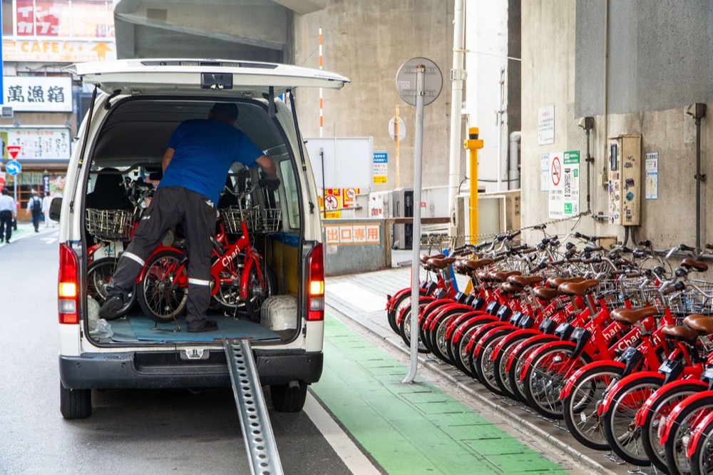 自転車の再配置の様子1